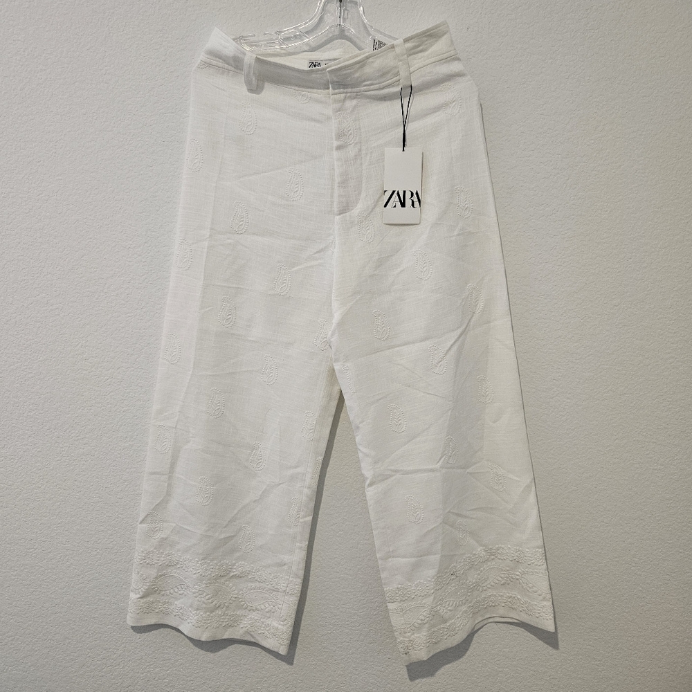 NWT Zara Women's White Pants Size M